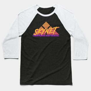 Skynet Cyberdyne Systems 80s version Baseball T-Shirt